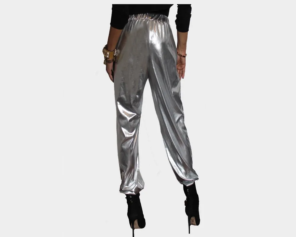 9.9 Silver Jog Pants - The Manhattan