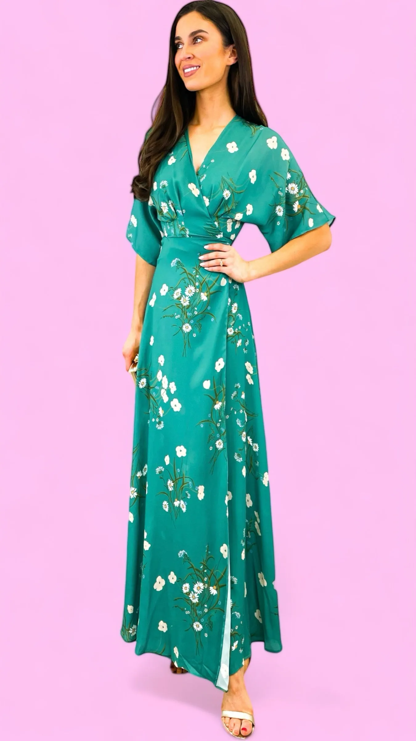 A1520 Melody Wrap Maxi Dress