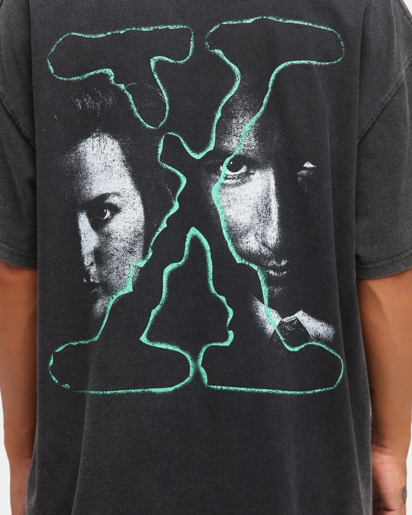 American Thrift X Files Vintage T-Shirt Black Wash