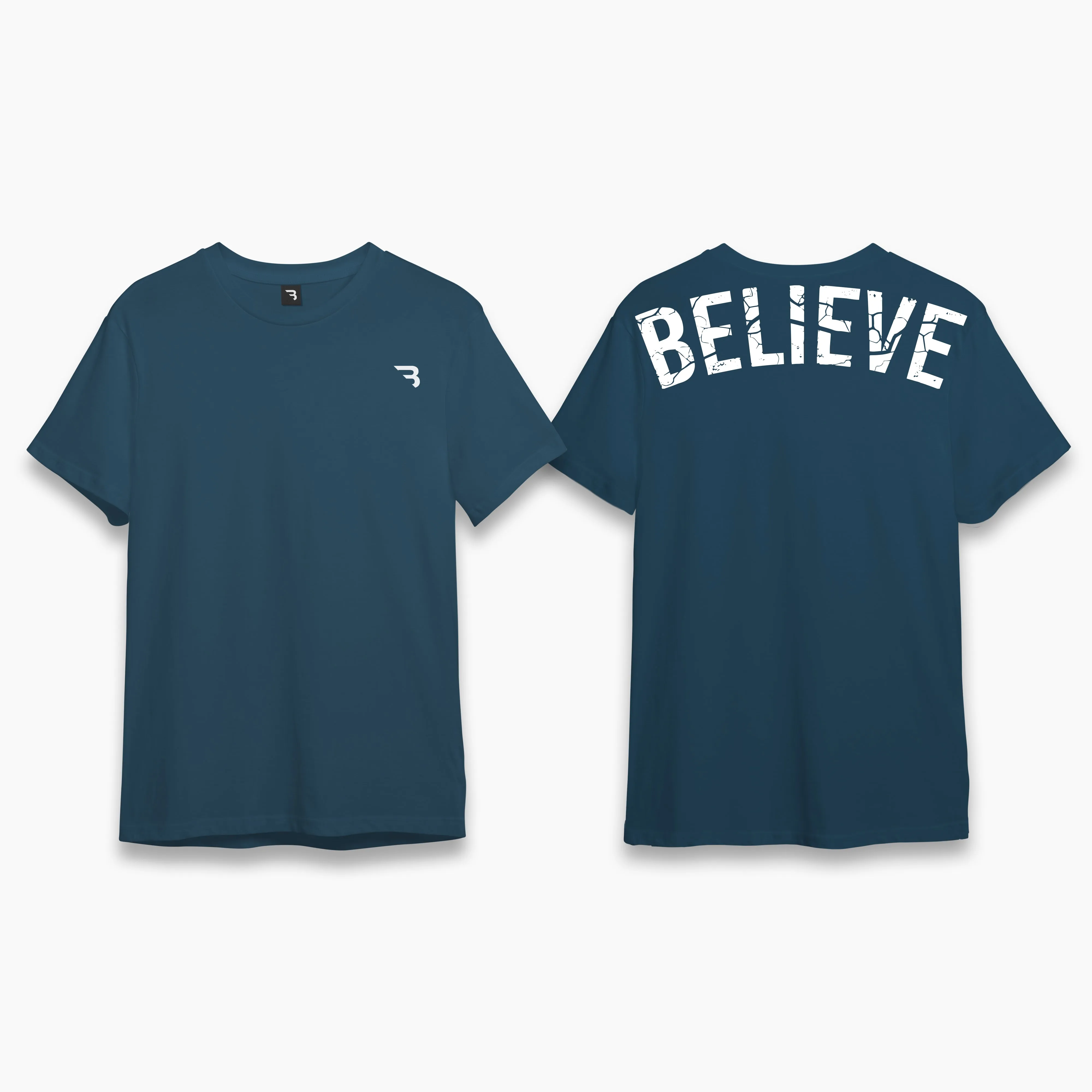 Believe Contrast Tee Oversized