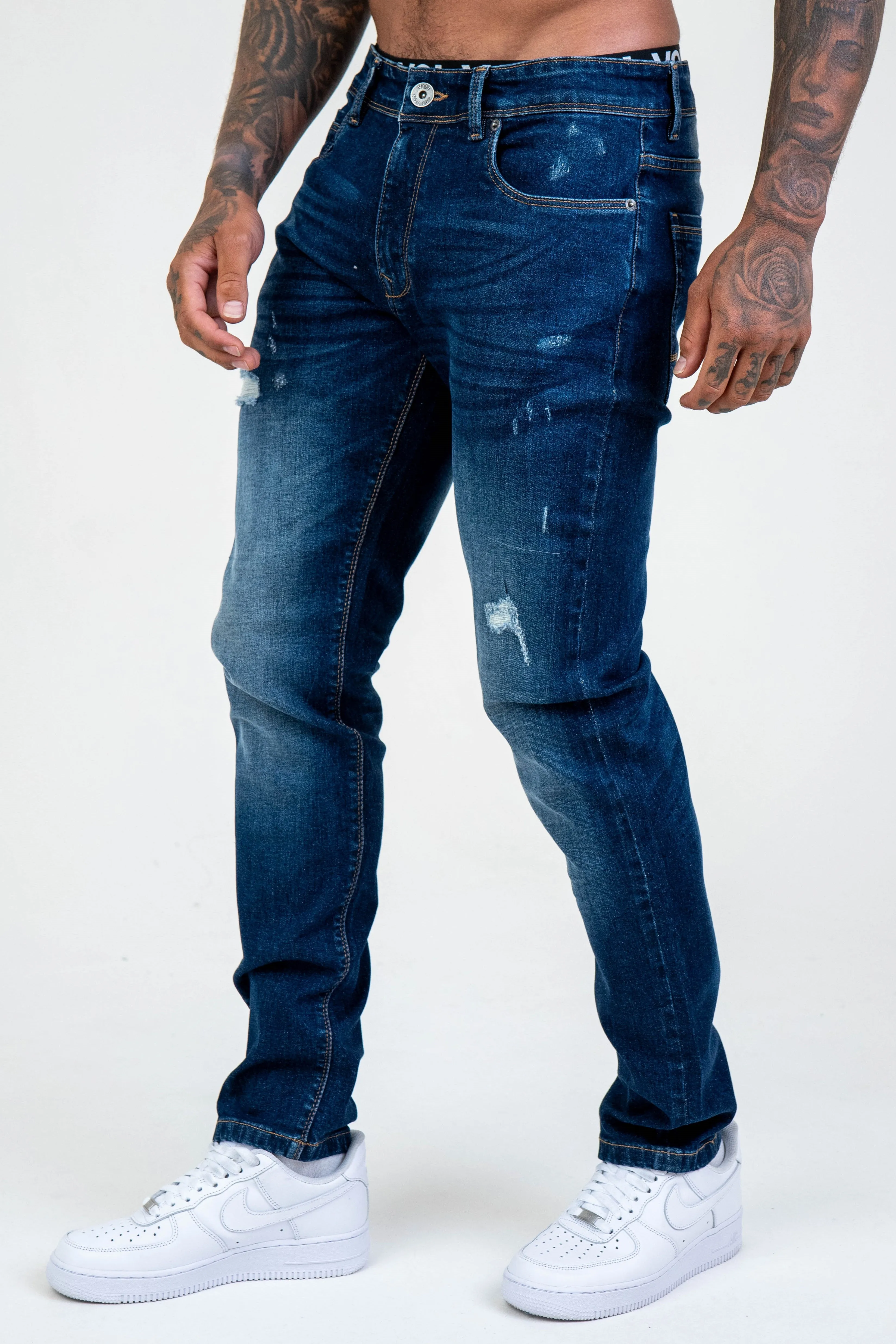 Belmont Tapered Jeans - Dark Blue