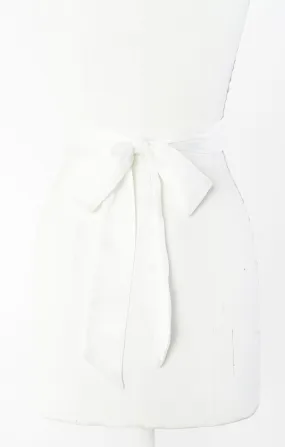 Bridesmaid Sash ~ Ivory Luxe Satin