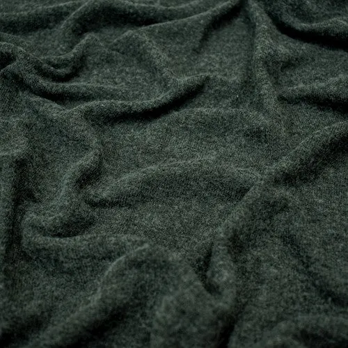 Dark Gray Brushed Jersey Knit Fabric