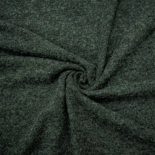 Dark Gray Brushed Jersey Knit Fabric