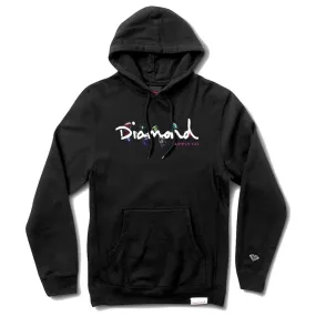 Diamond Supply Co Colour Box Logo Hoodie Black