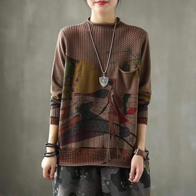 Ember Vintage Cartoon Sweater