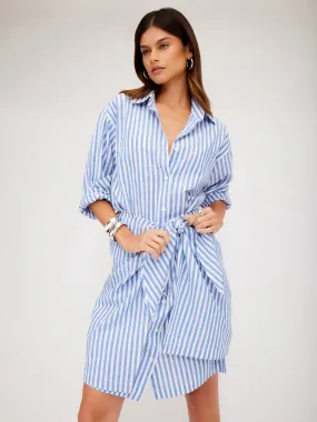 Faux Wrap Shirtdress