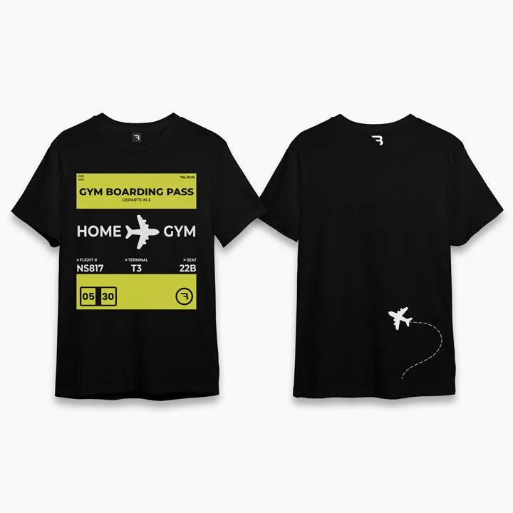 Gym Boarding Pass Tee Oversized