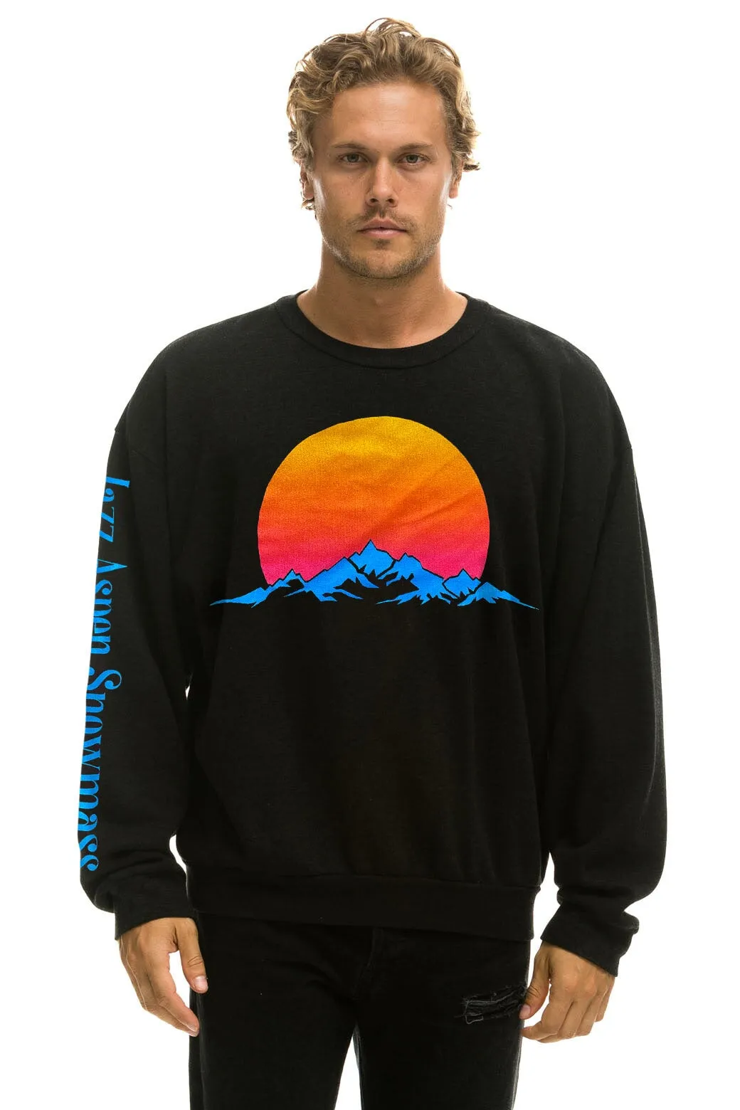 JAZZ ASPEN SNOWMASS 2023 RELAXED SWEATSHIRT - BLACK