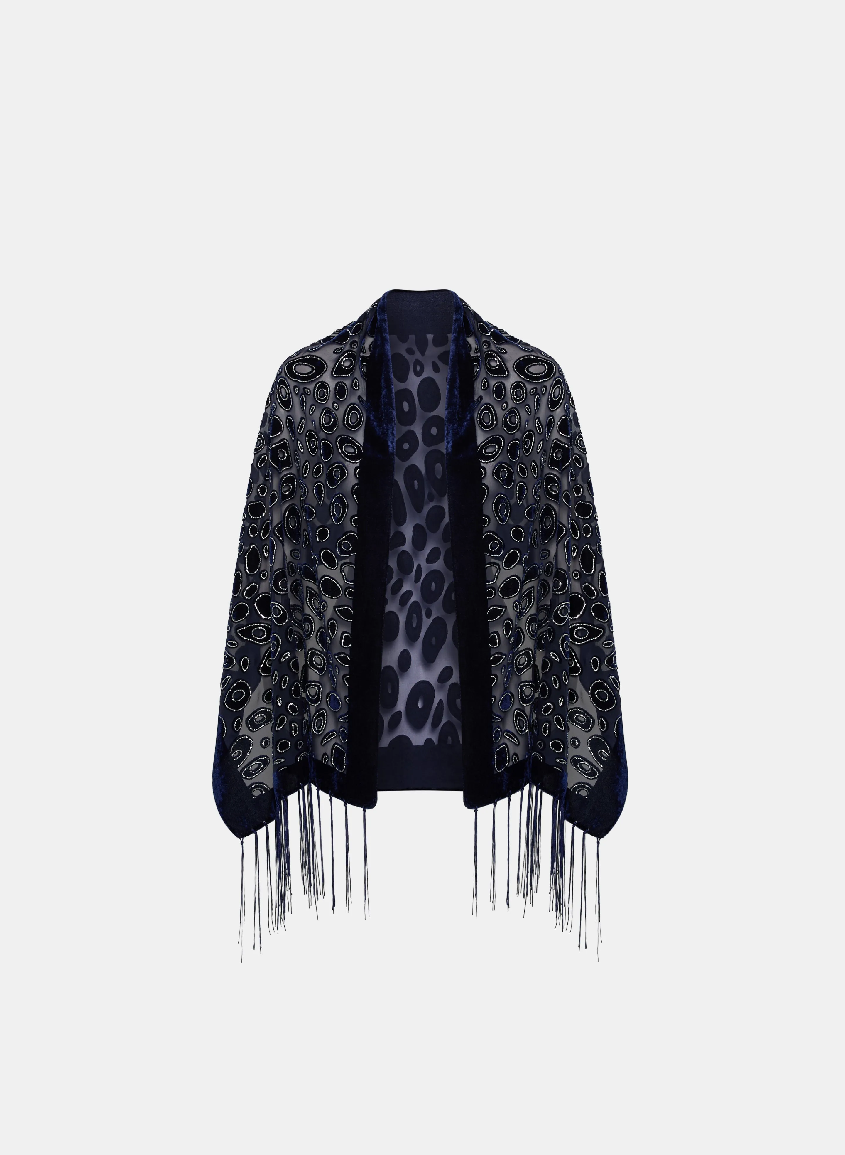 Leopard Print Fringe Hem Wrap