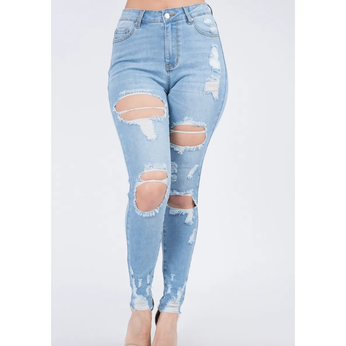 Light Wash Curvy Fit Jeans