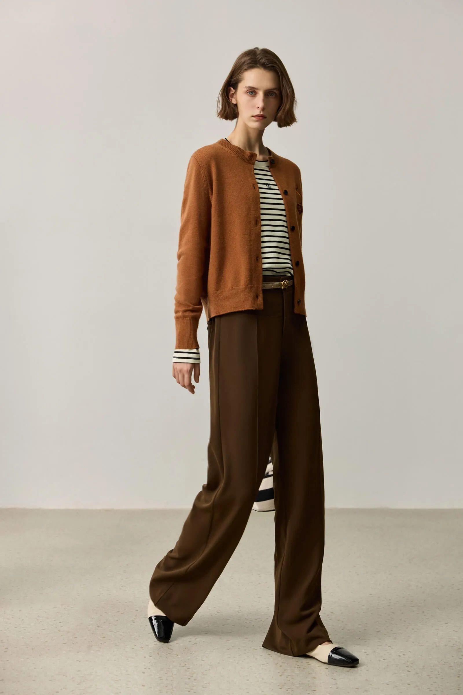 LILY High-Waisted Work Wide-Leg Pants