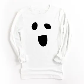 Mama Ghost | White Tshirt Long Sleeve