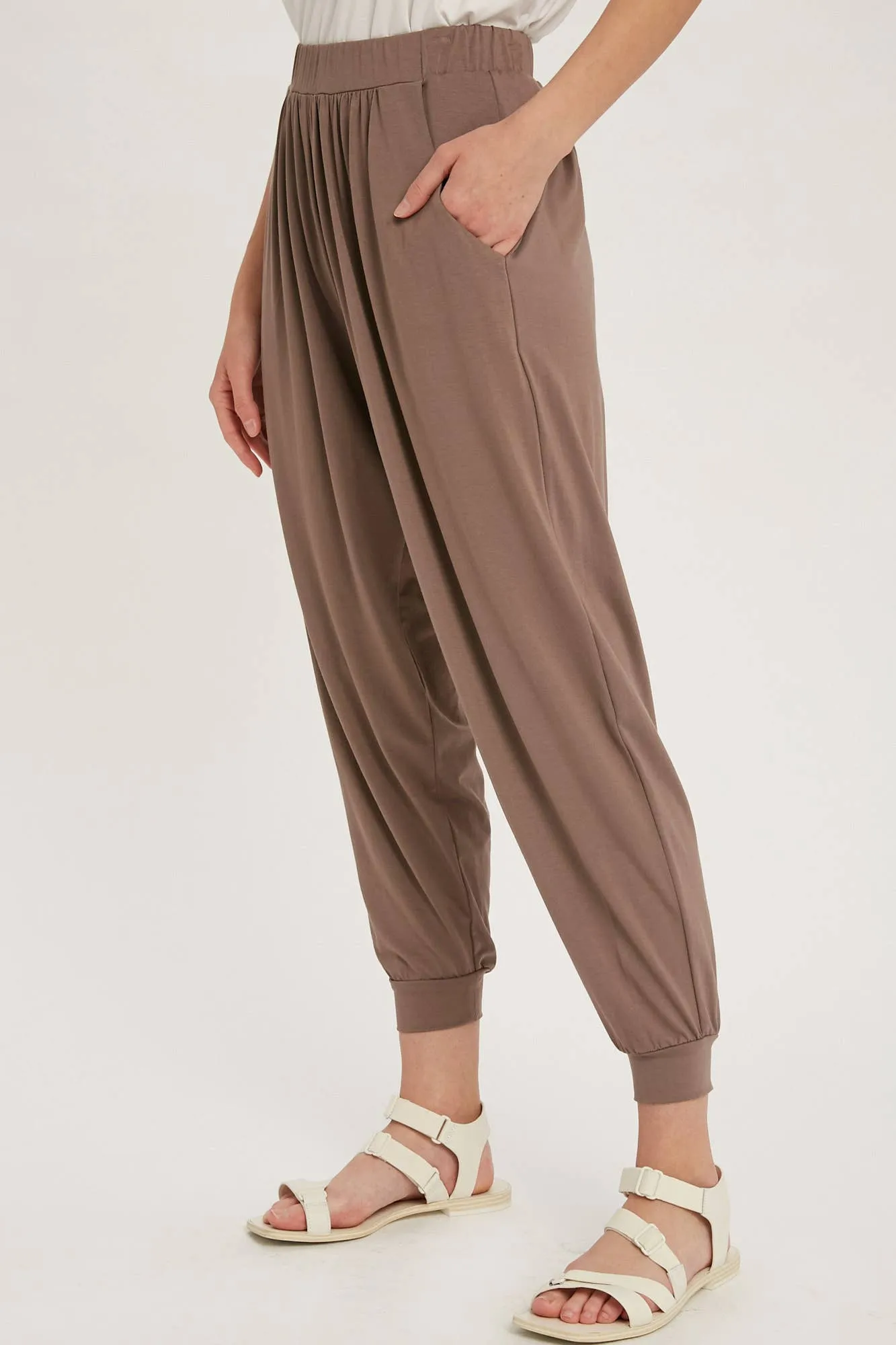 Mocha Jersey Jogger Pants