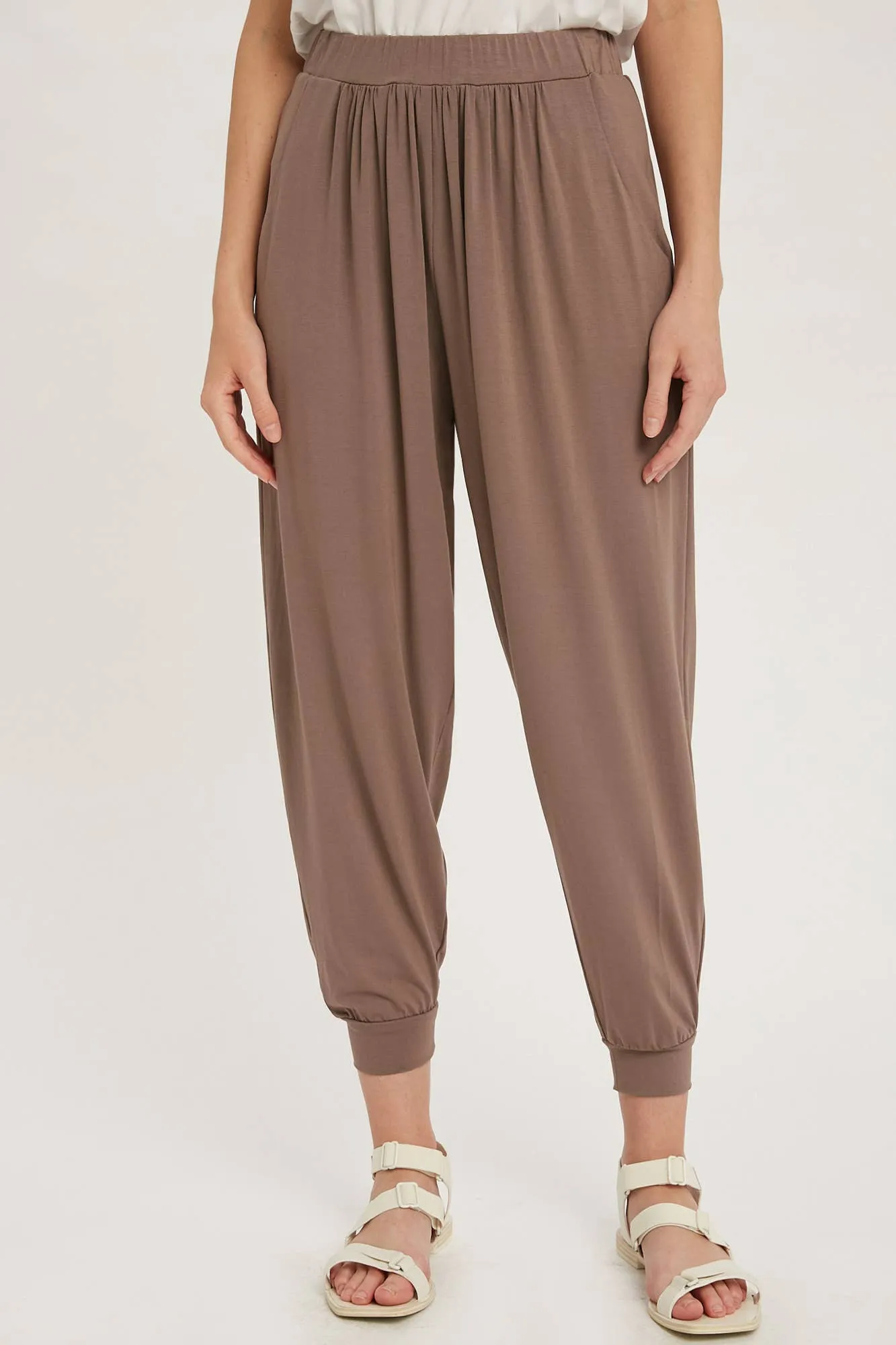 Mocha Jersey Jogger Pants