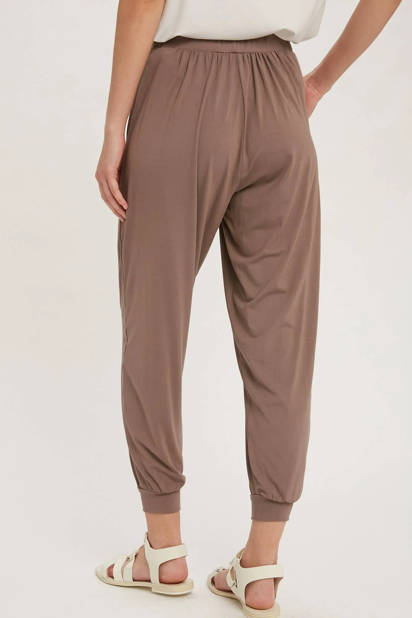 Mocha Jersey Jogger Pants