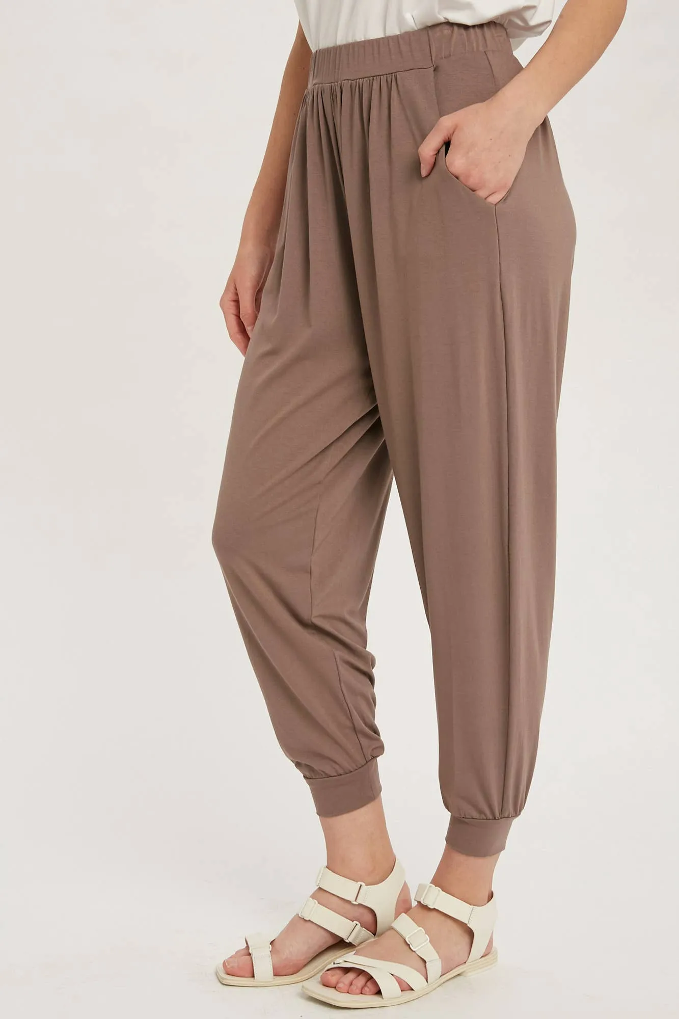 Mocha Jersey Jogger Pants