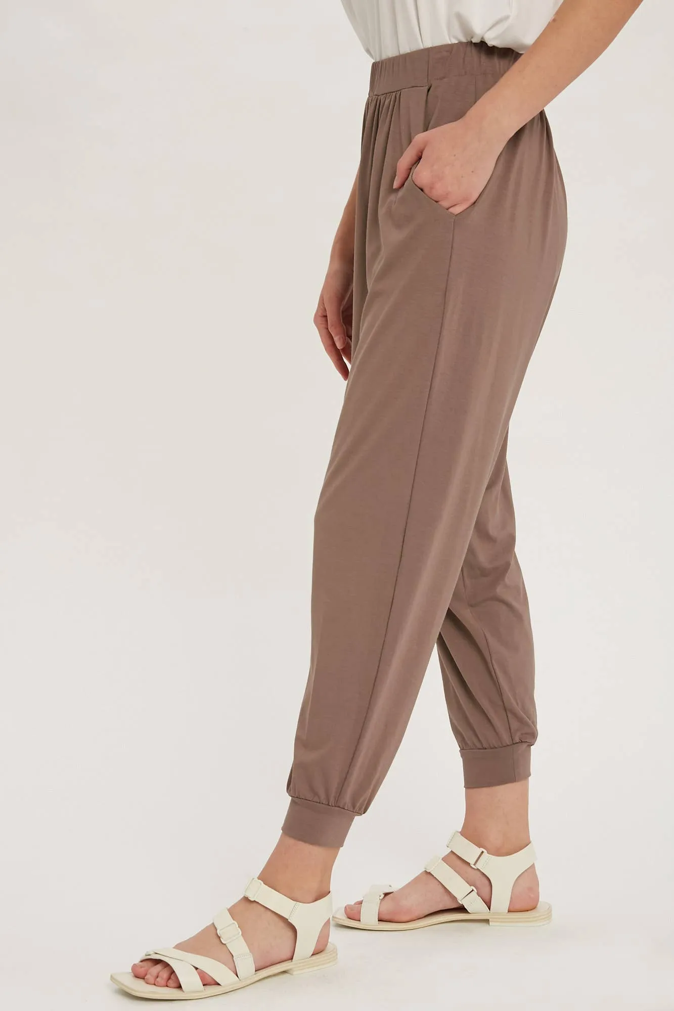 Mocha Jersey Jogger Pants