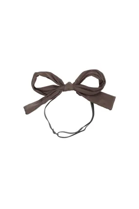 Party Bow Taffeta Wrap - Charcoal