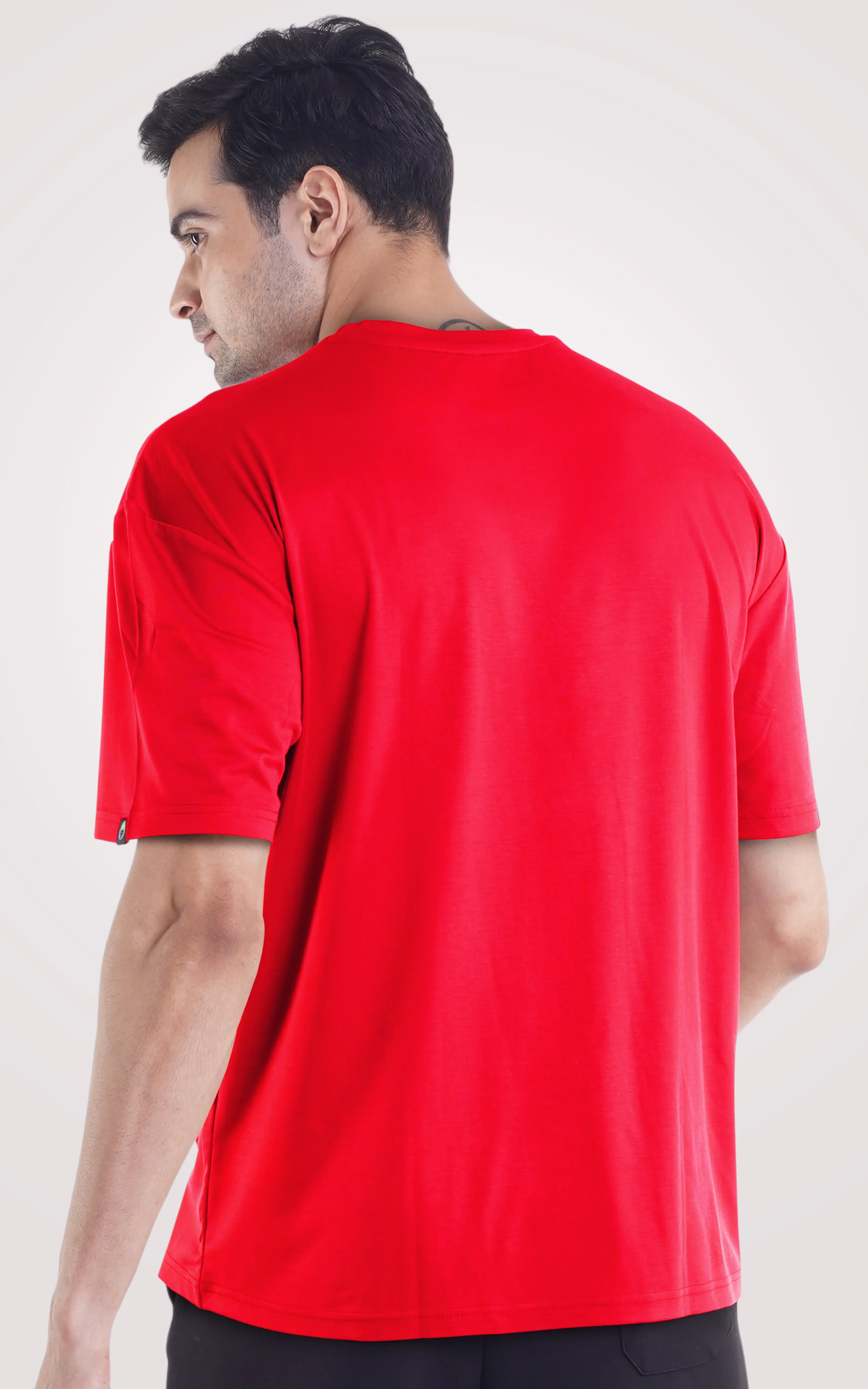 Plain Red Over Size T-Shirt