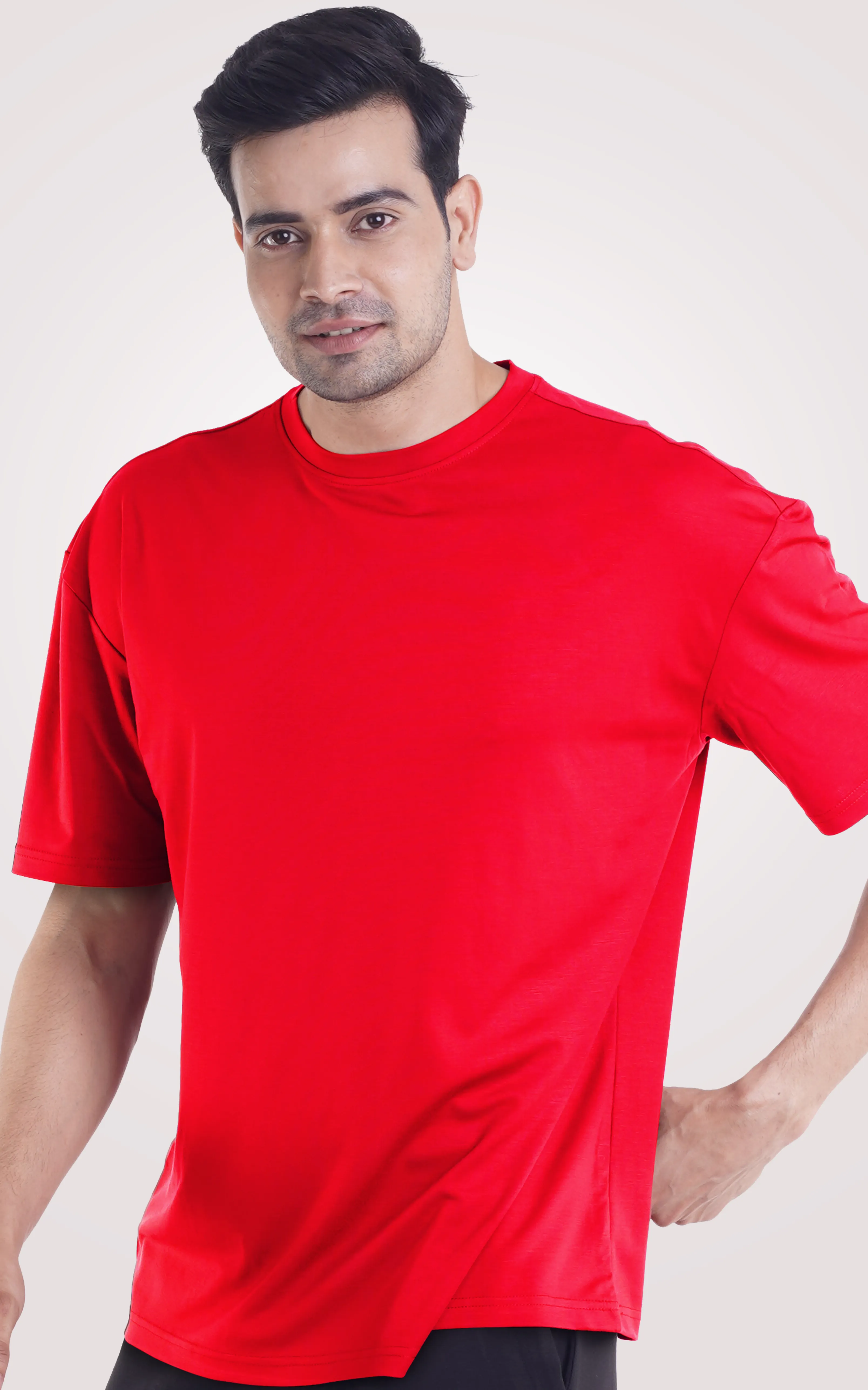 Plain Red Over Size T-Shirt