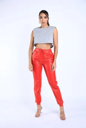 Pu Jogger Pants