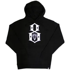 Rebel8 Logo Pullover Hoodie Black