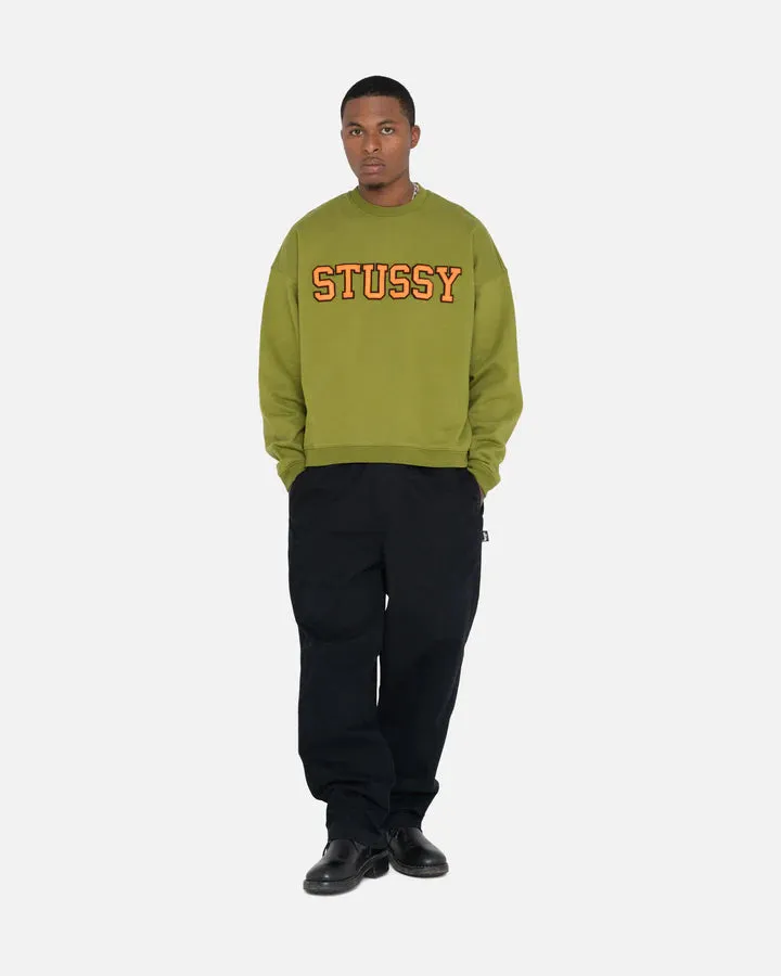 RELAXED OVERSIZED CREW / STUSSY / GREEN