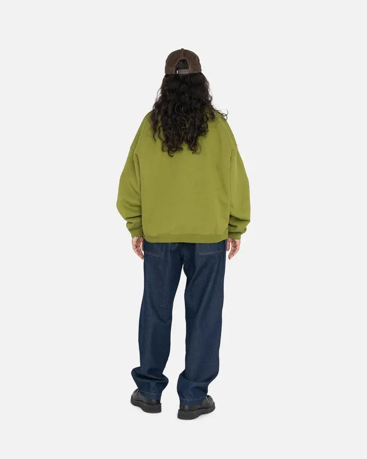 RELAXED OVERSIZED CREW / STUSSY / GREEN