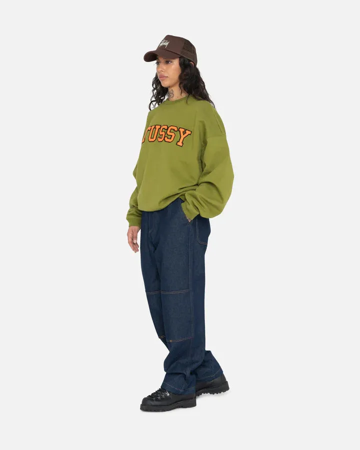 RELAXED OVERSIZED CREW / STUSSY / GREEN