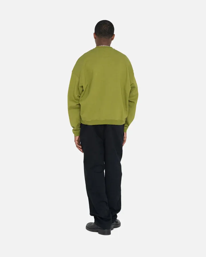 RELAXED OVERSIZED CREW / STUSSY / GREEN