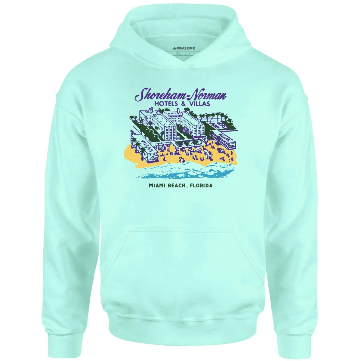 Shoreham Norman Hotels & Villas - Miami, FL - Vintage Hotel - Unisex Hoodie