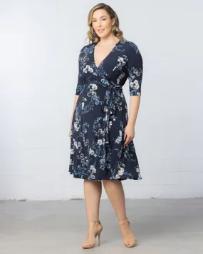 Signature Print Wrap Dress