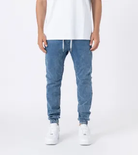 Sureshot Mid Rise Denim Jogger Essential Blue