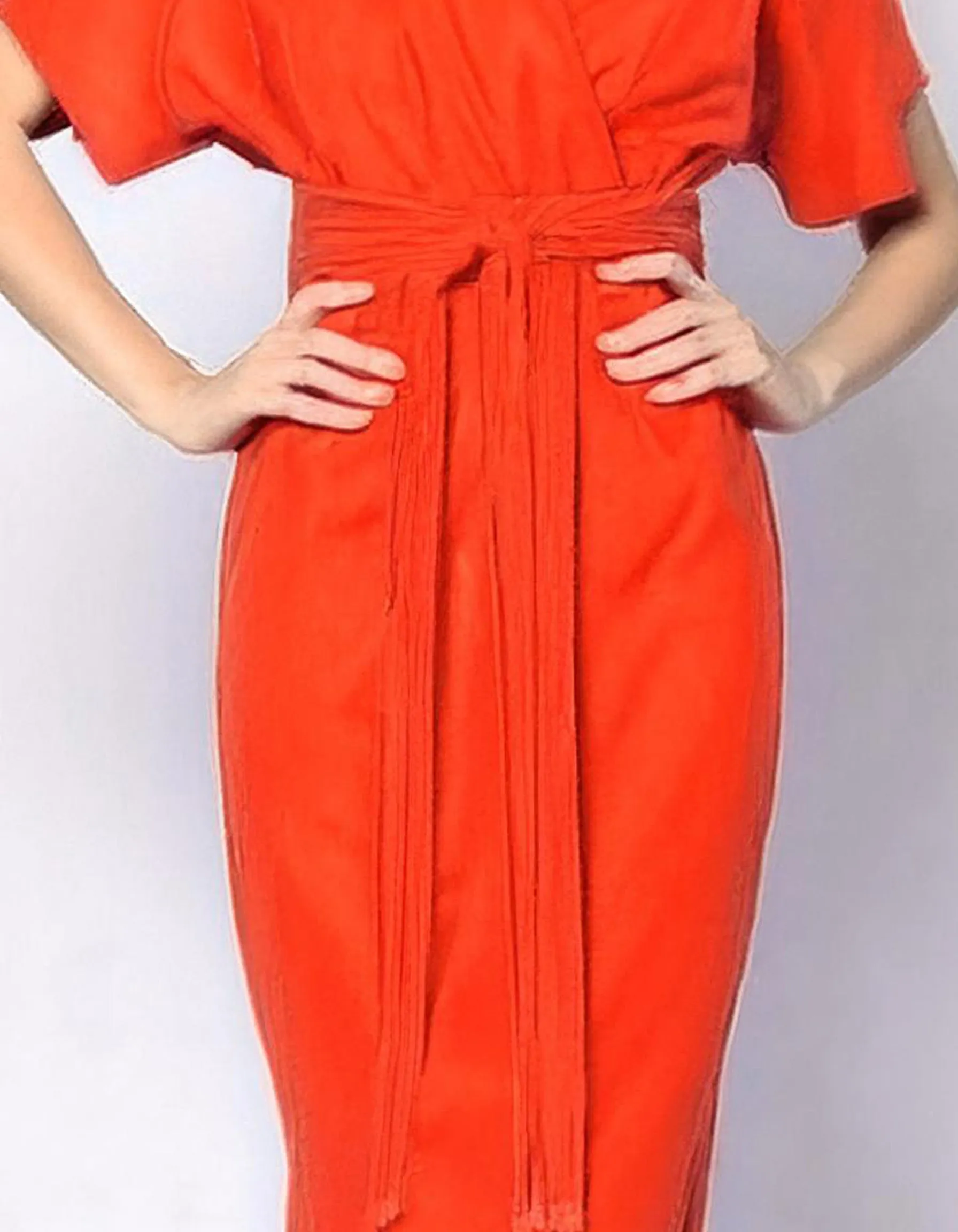 Tangerine Dream Wrap Dress