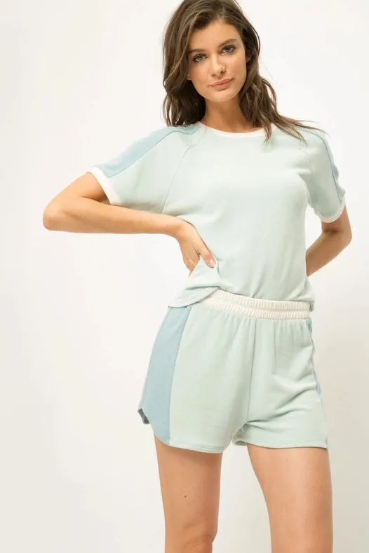 Terry Shorts Sage Mint Mix