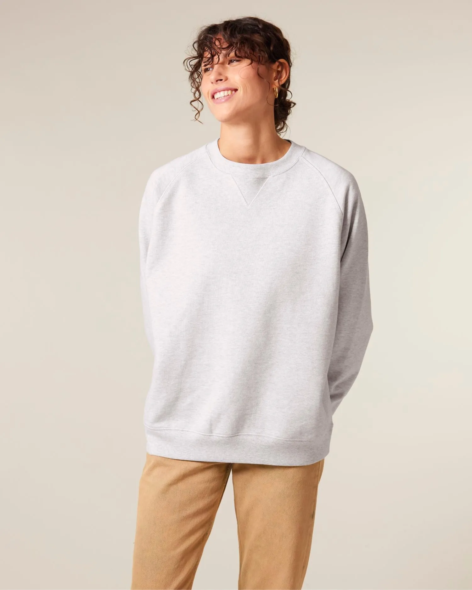 Unisex Organic Cotton Relaxed Raglan Sweatshirt - 400 GSM | Knoxer STSU201