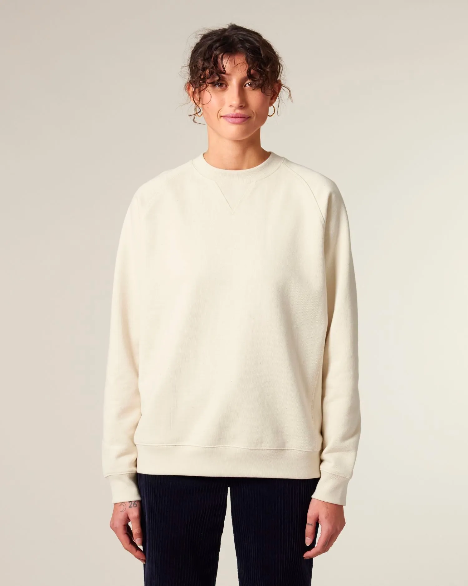 Unisex Organic Cotton Relaxed Raglan Sweatshirt - 400 GSM | Knoxer STSU201