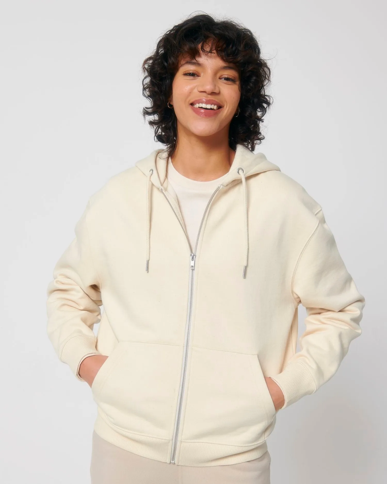 Unisex Organic Heavyweight Zip Hoodie - 500 g/m² | Locker Heavy STSU953