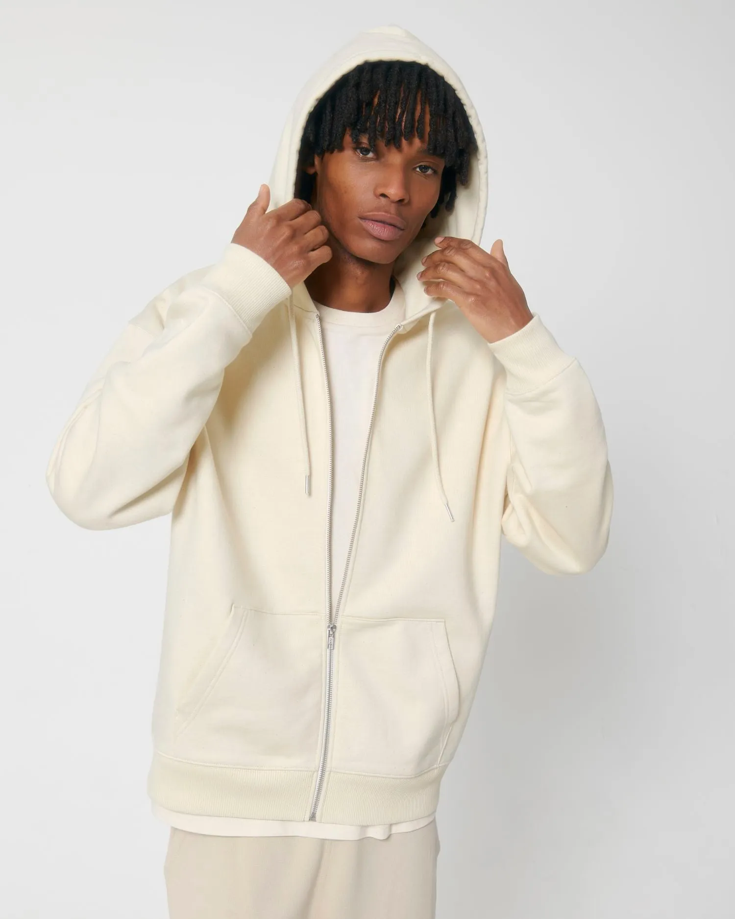 Unisex Organic Heavyweight Zip Hoodie - 500 g/m² | Locker Heavy STSU953