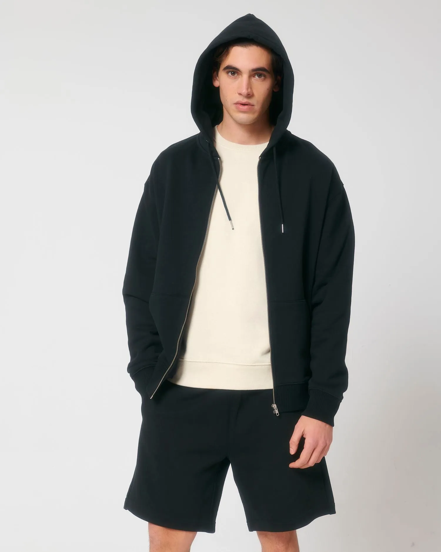 Unisex Organic Heavyweight Zip Hoodie - 500 g/m² | Locker Heavy STSU953