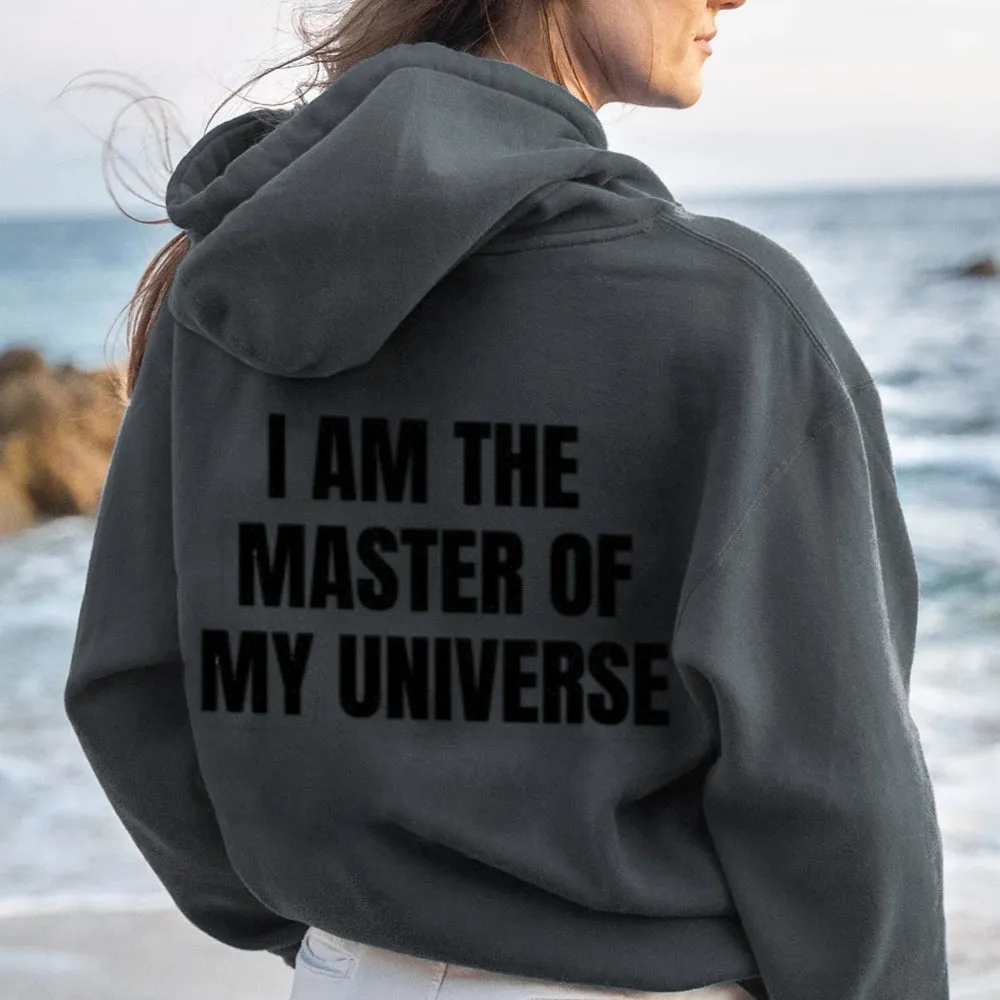 Women I AM THE MASTER OF MY UNIVERSE Graphic Hoodies