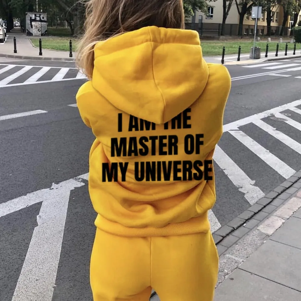 Women I AM THE MASTER OF MY UNIVERSE Graphic Hoodies